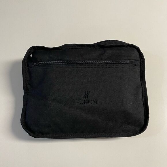 Used HUBLOT Foldable Mini Travelling Duffle Bag with Storage Pouch Black - Picture 4 of 5